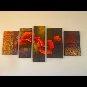 Orange Flower wall art